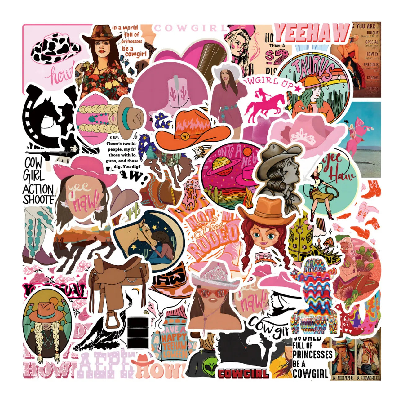 Lets go Girls sticker stash