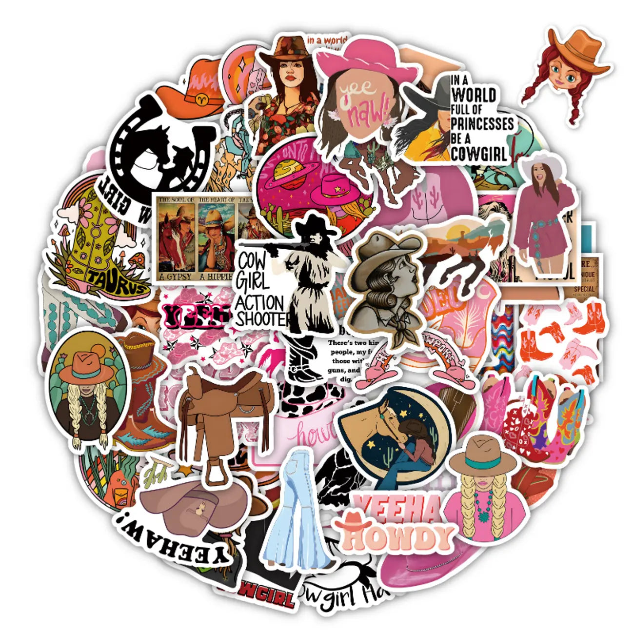 Lets go Girls sticker stash