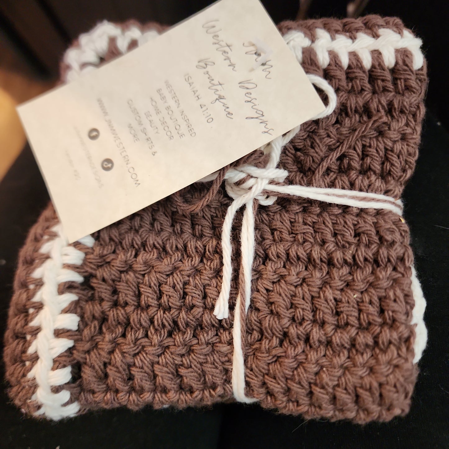 3pc Crocheted wash clothes