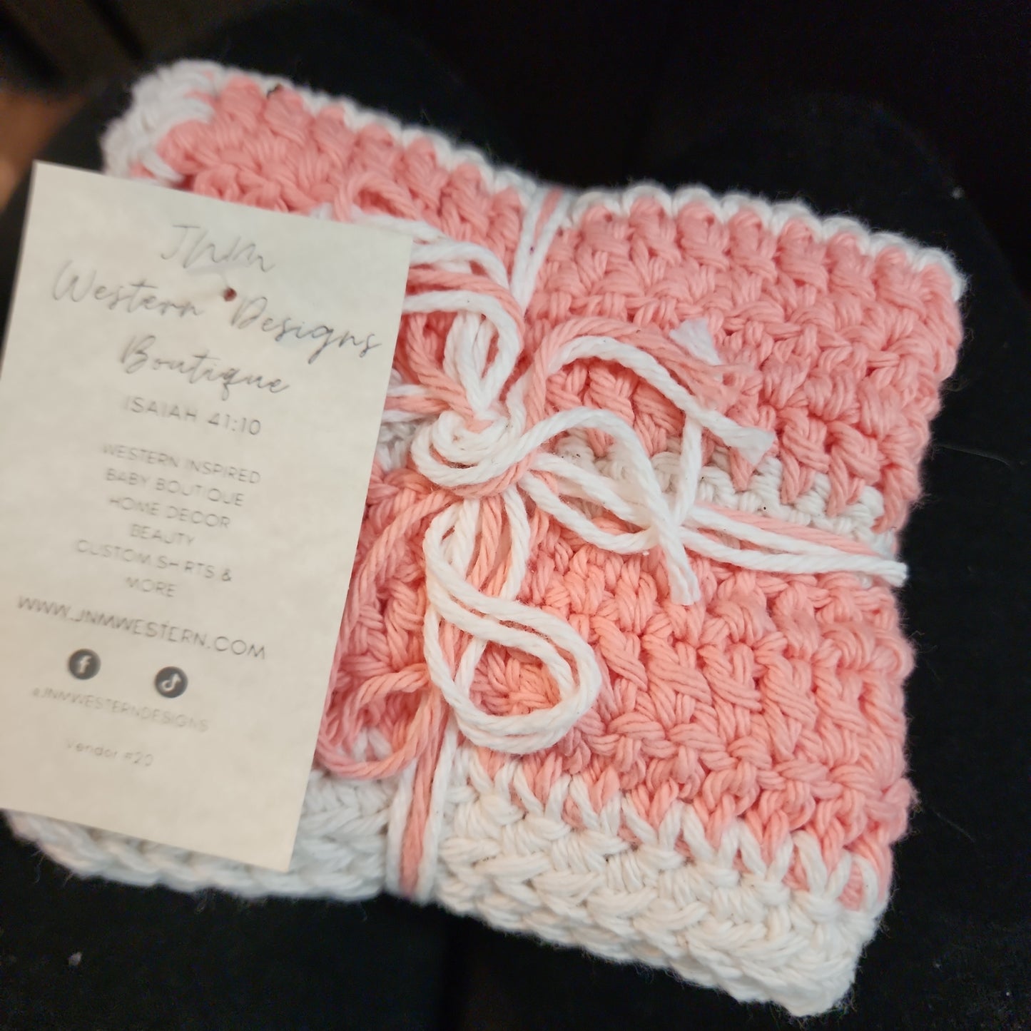 3pc Crocheted wash clothes