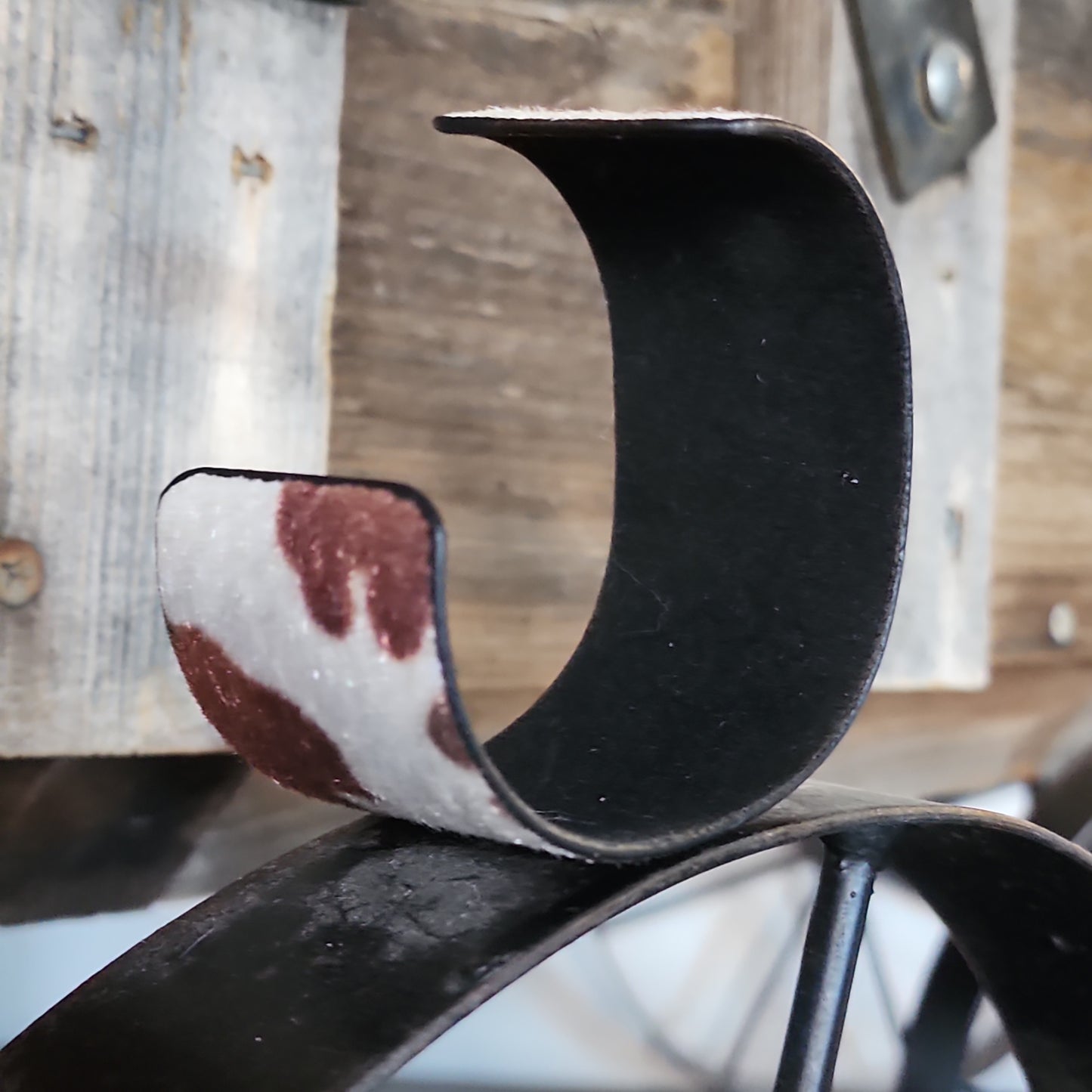 Crawford Cross Brown Cowhide Cuff Bracelet