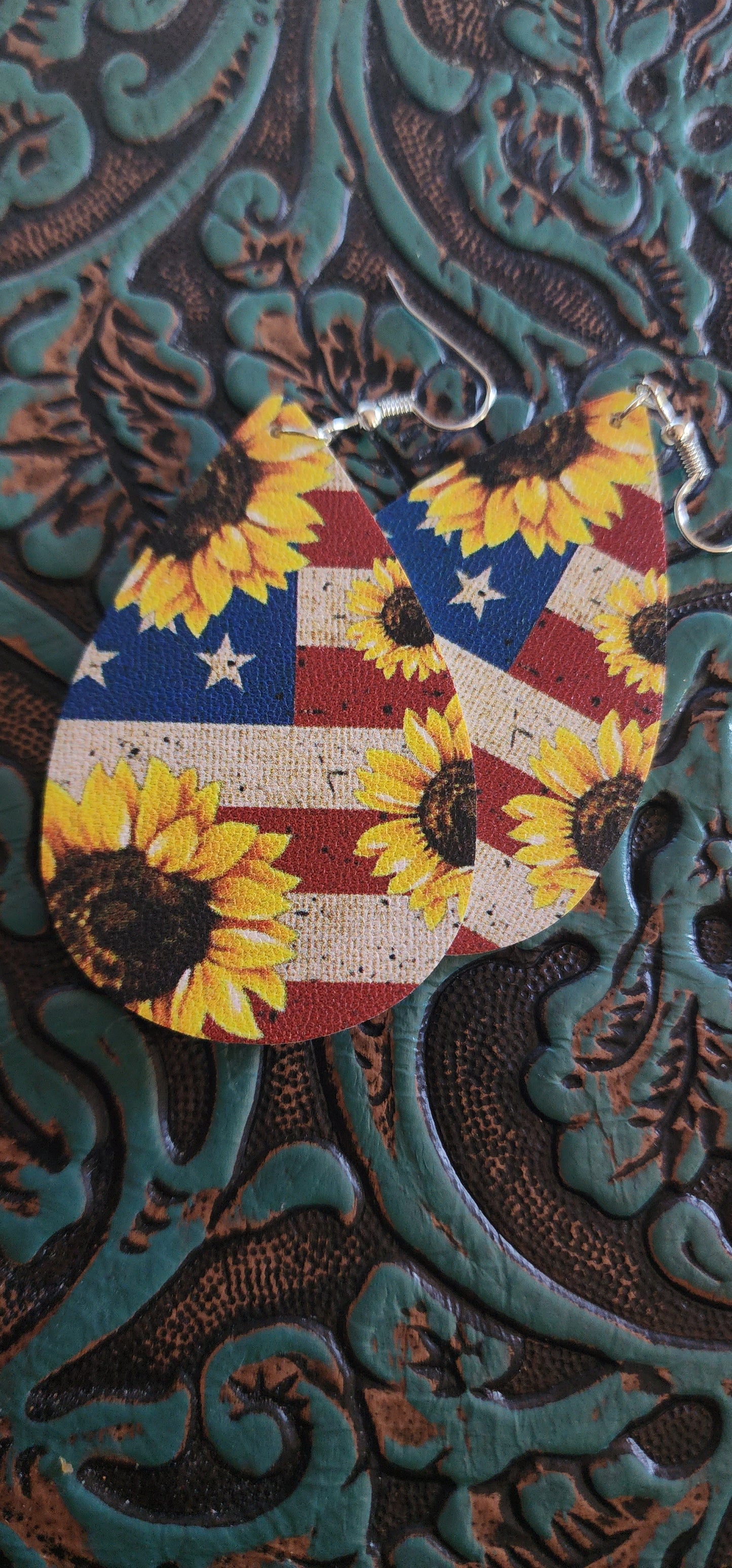 American Sunflower Earrings
