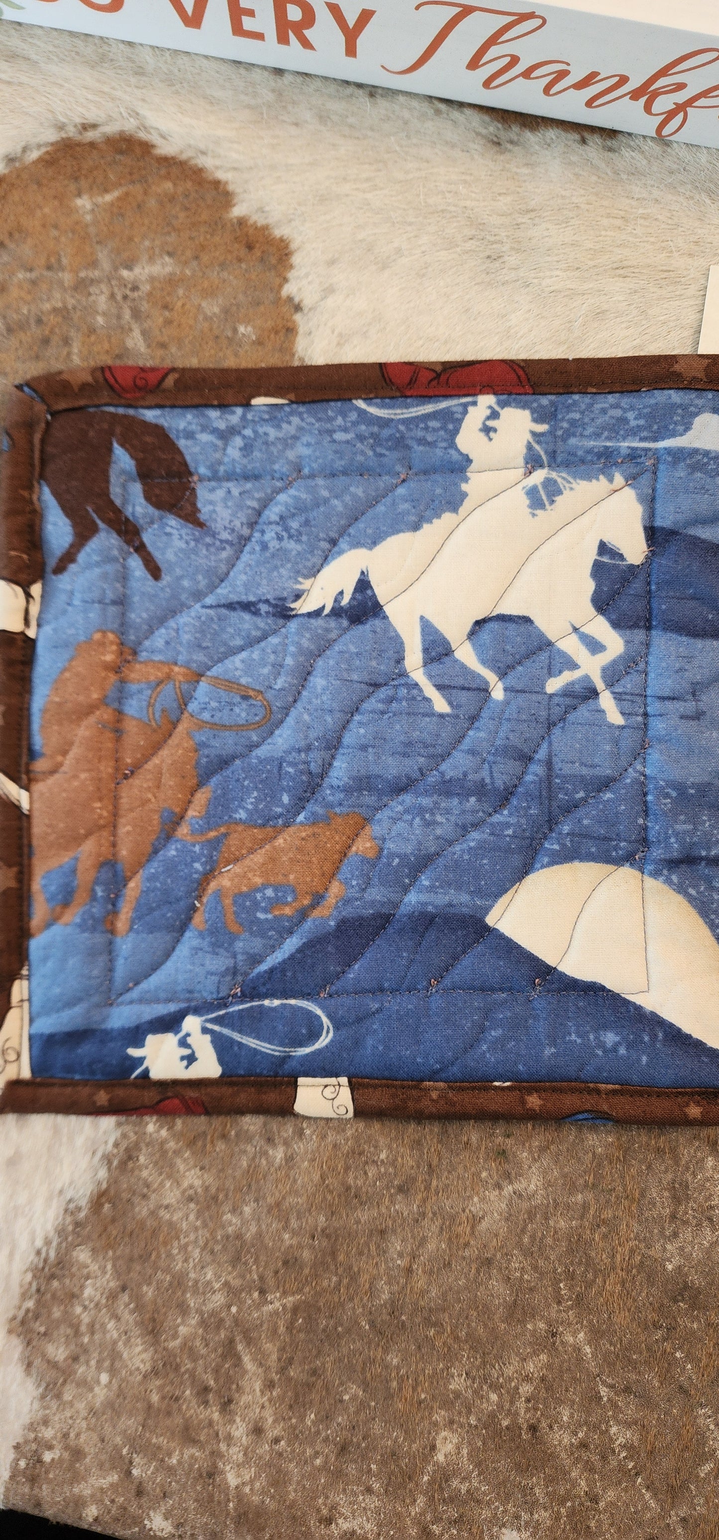 Cowboy Quilted Potholders