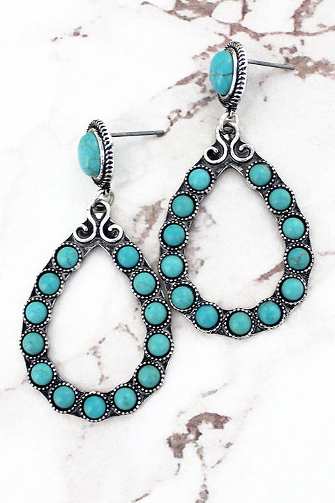 Beaded Teardrop Earrings