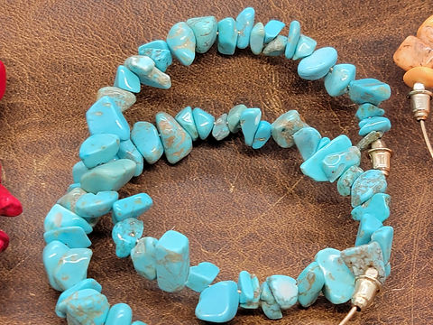 Stone Hoop Earrings