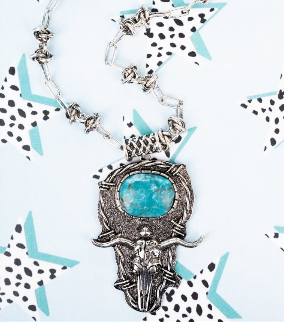 Dewsbury Barbed Wire Pendant Necklace