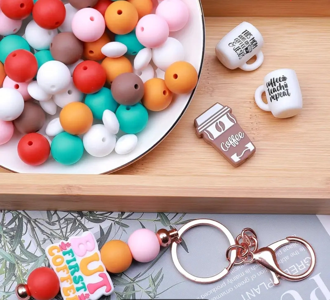 Custom Beaded Bar Keychains