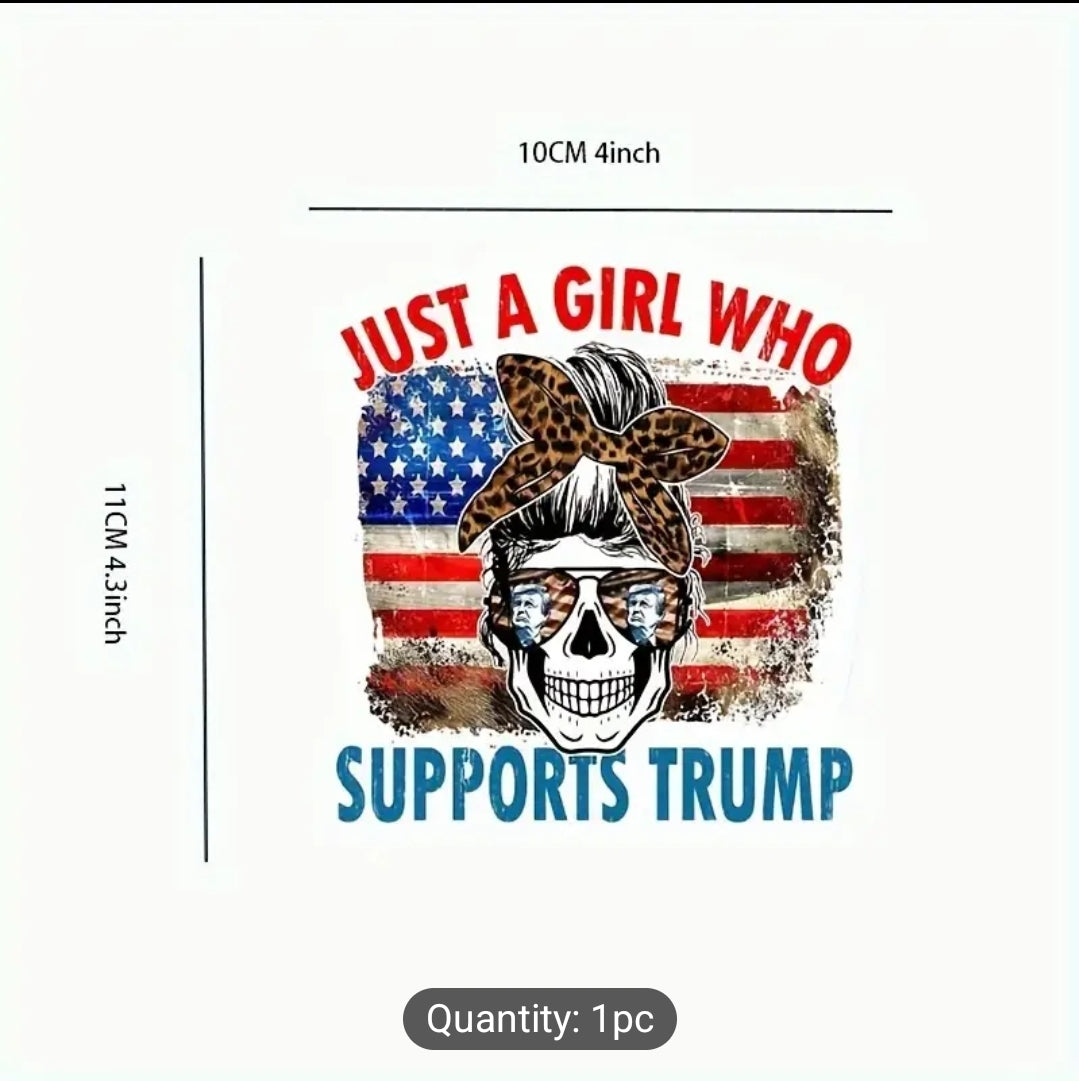 Just a Girl - Trump Sticker
