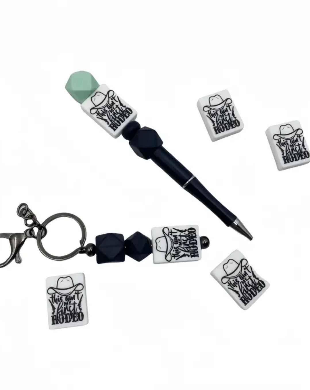 Custom Beaded Bar Keychains