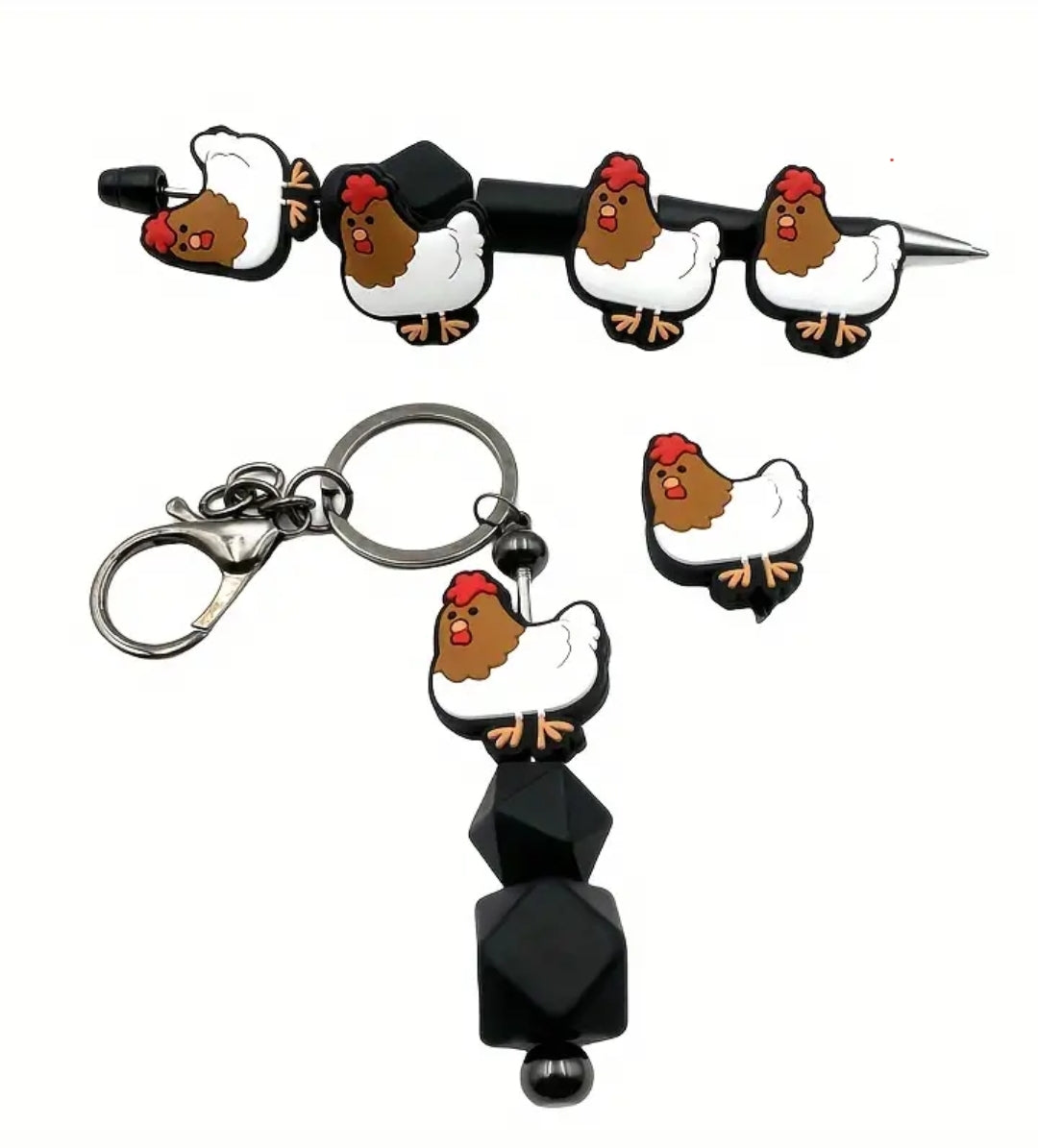 Custom Beaded Bar Keychains