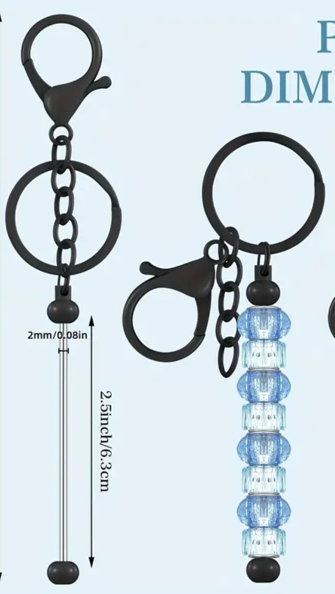 Custom Beaded Bar Keychains