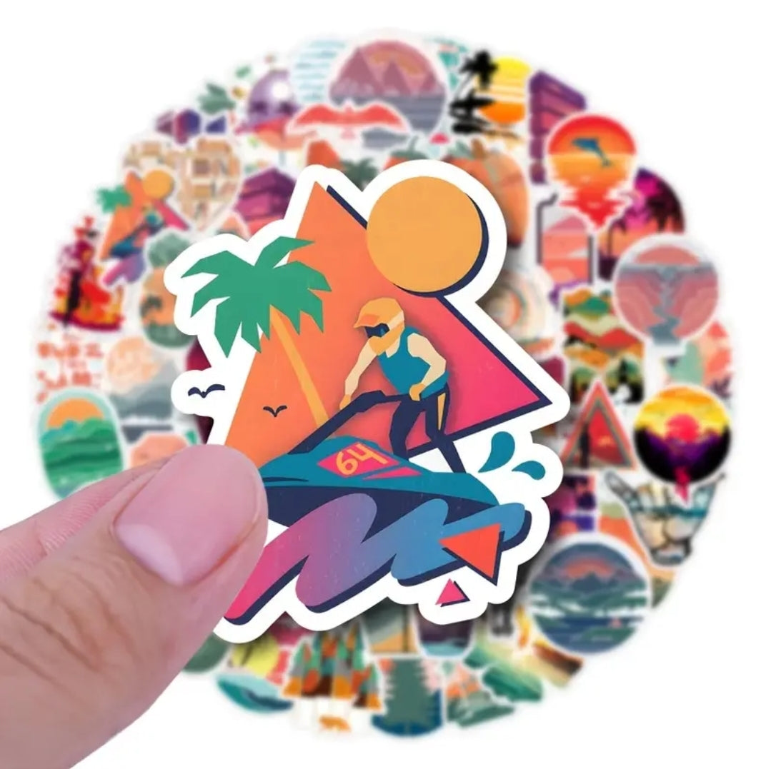 Take me outdoors sticker stash