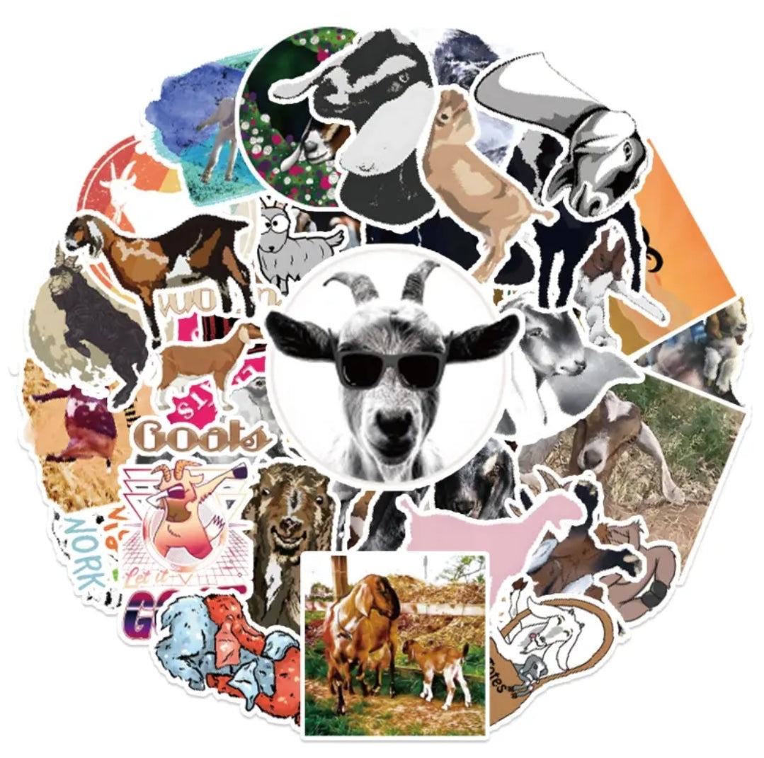 The GOAT sticker stash