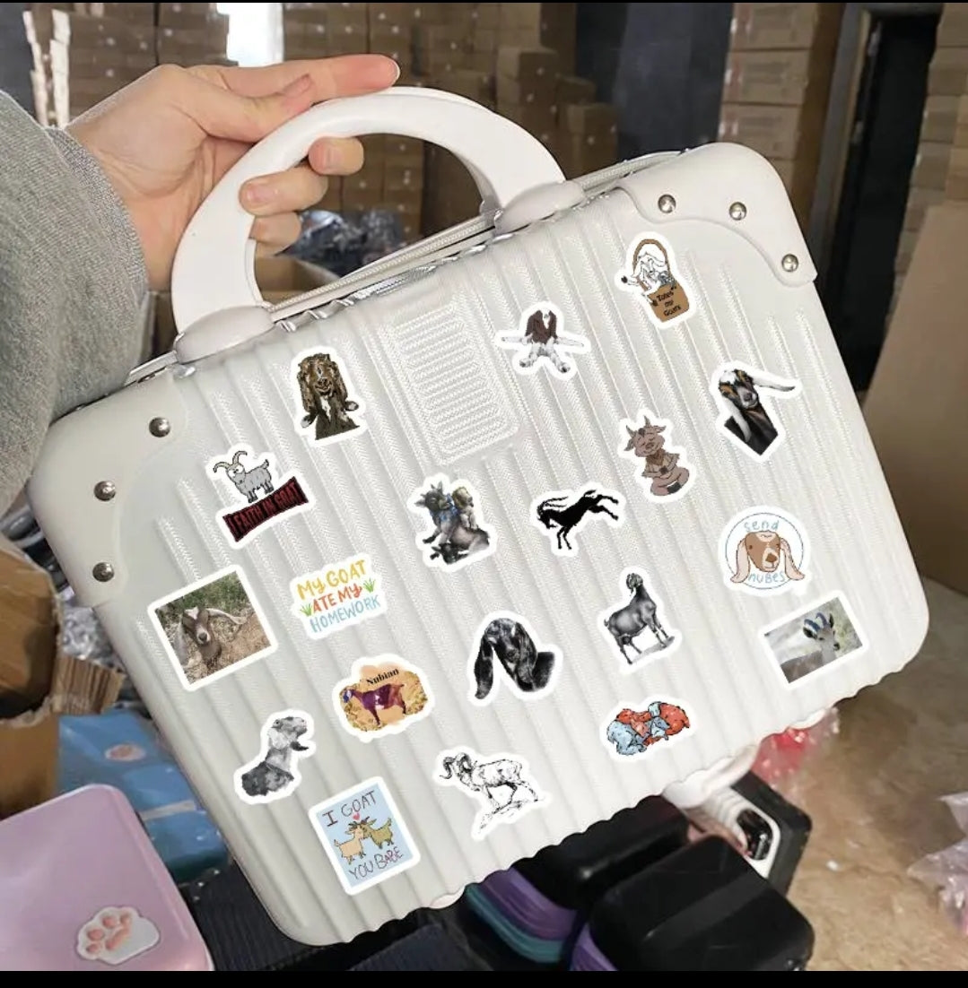 The GOAT sticker stash