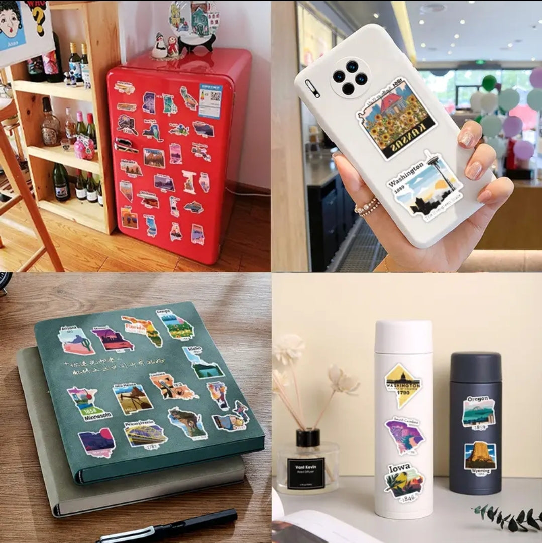 USA - State Stickers