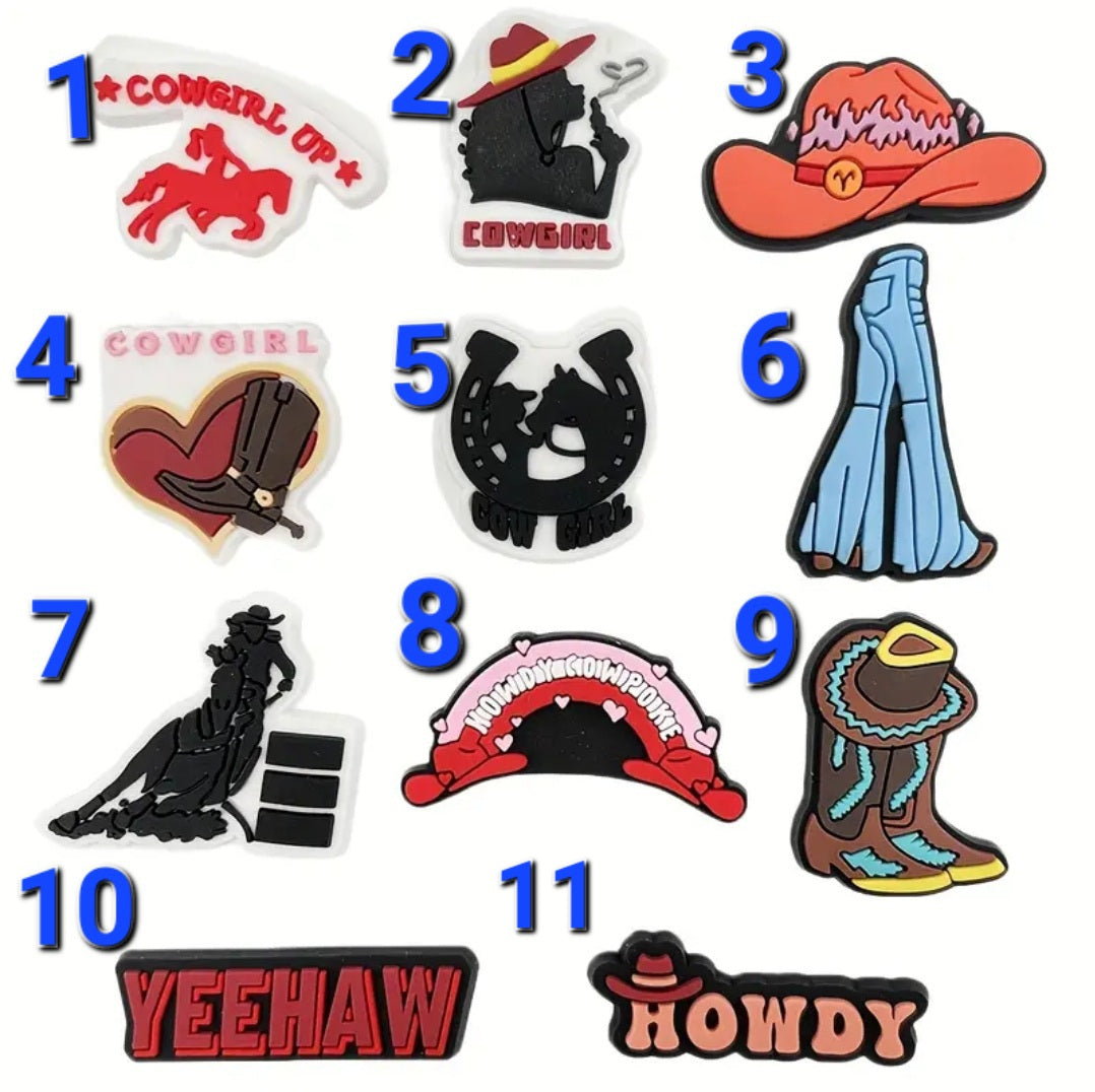 Cowgirl Up Croc Gems