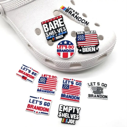 Lets Go Brandon Croc Gems