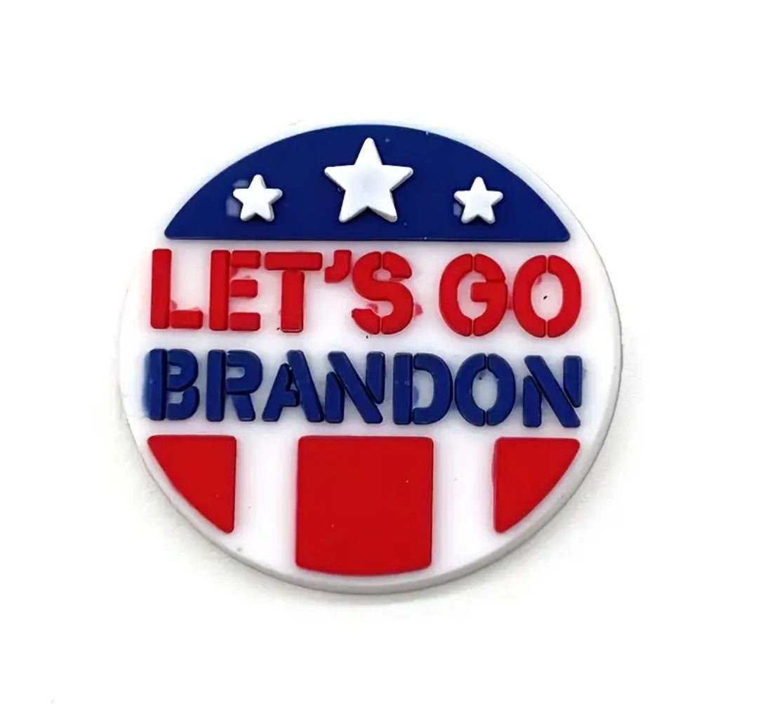 Lets Go Brandon Croc Gems