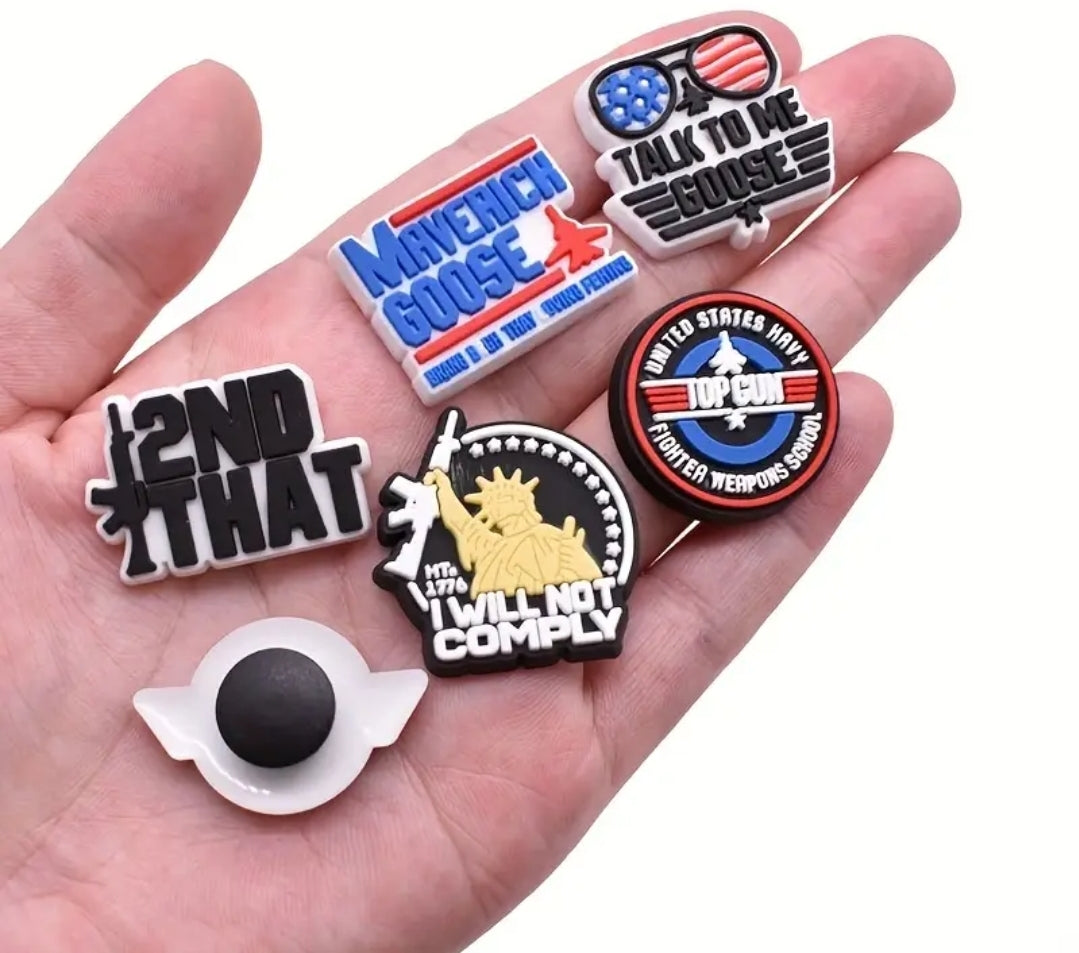 Top Gun Croc Shoe Gems