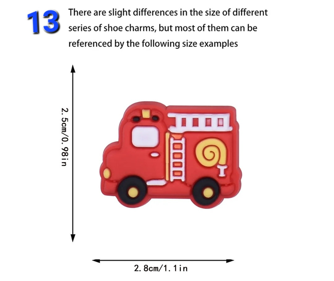 Big Trucks Croc Gems