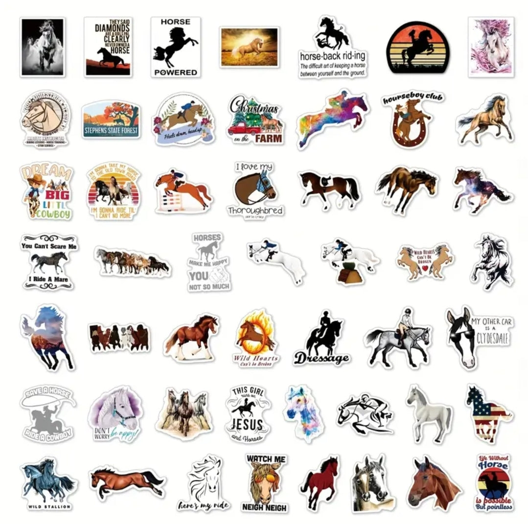 Give me Horses sticker stash