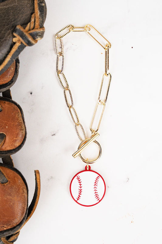 "Out of the Park" baseball bracelet