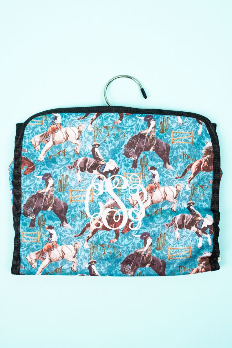 Blue Ridge Rodeo Roll-up Cosemtic Bag