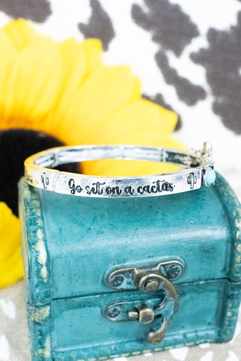 SIT ON A CACTUS STRETCH BRACELET