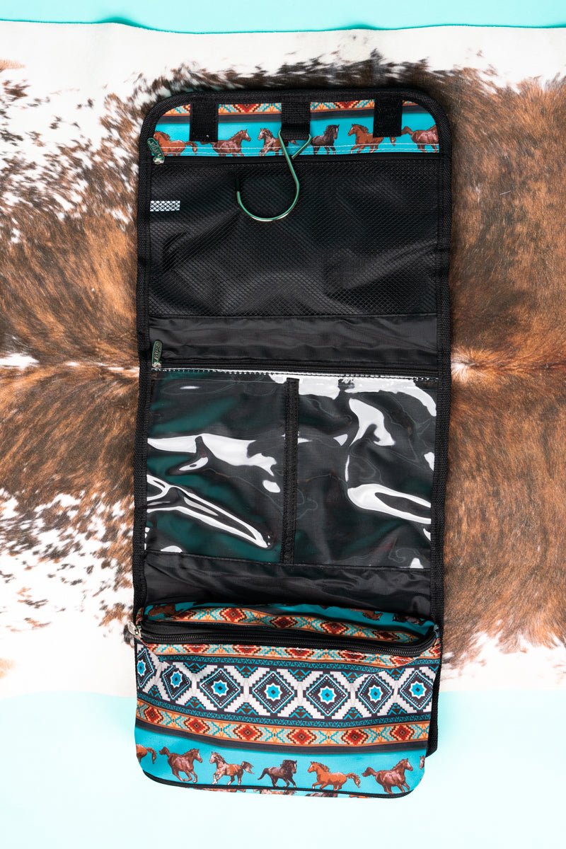 Snowy River Roll up cosmetic bag