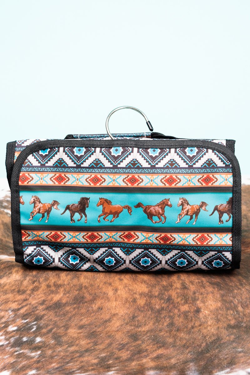 Snowy River Roll up cosmetic bag