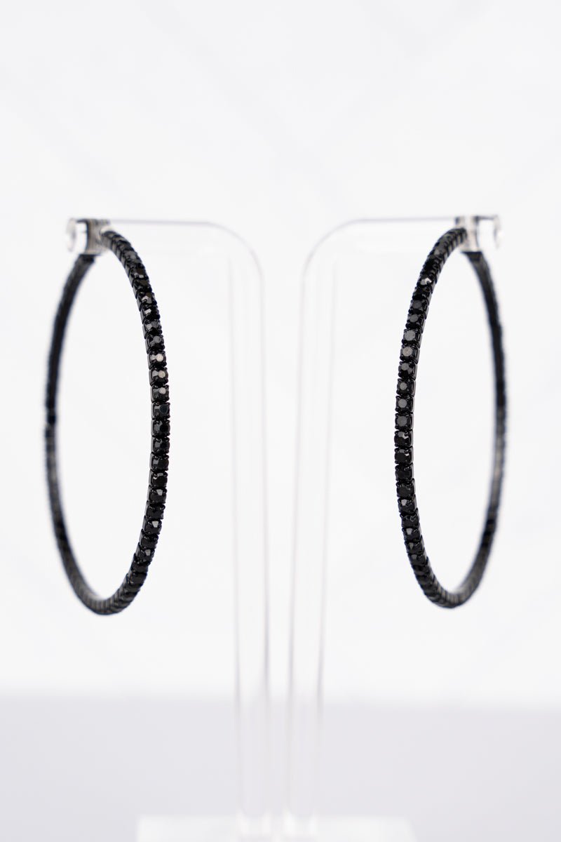 BLACK JET HOOPS