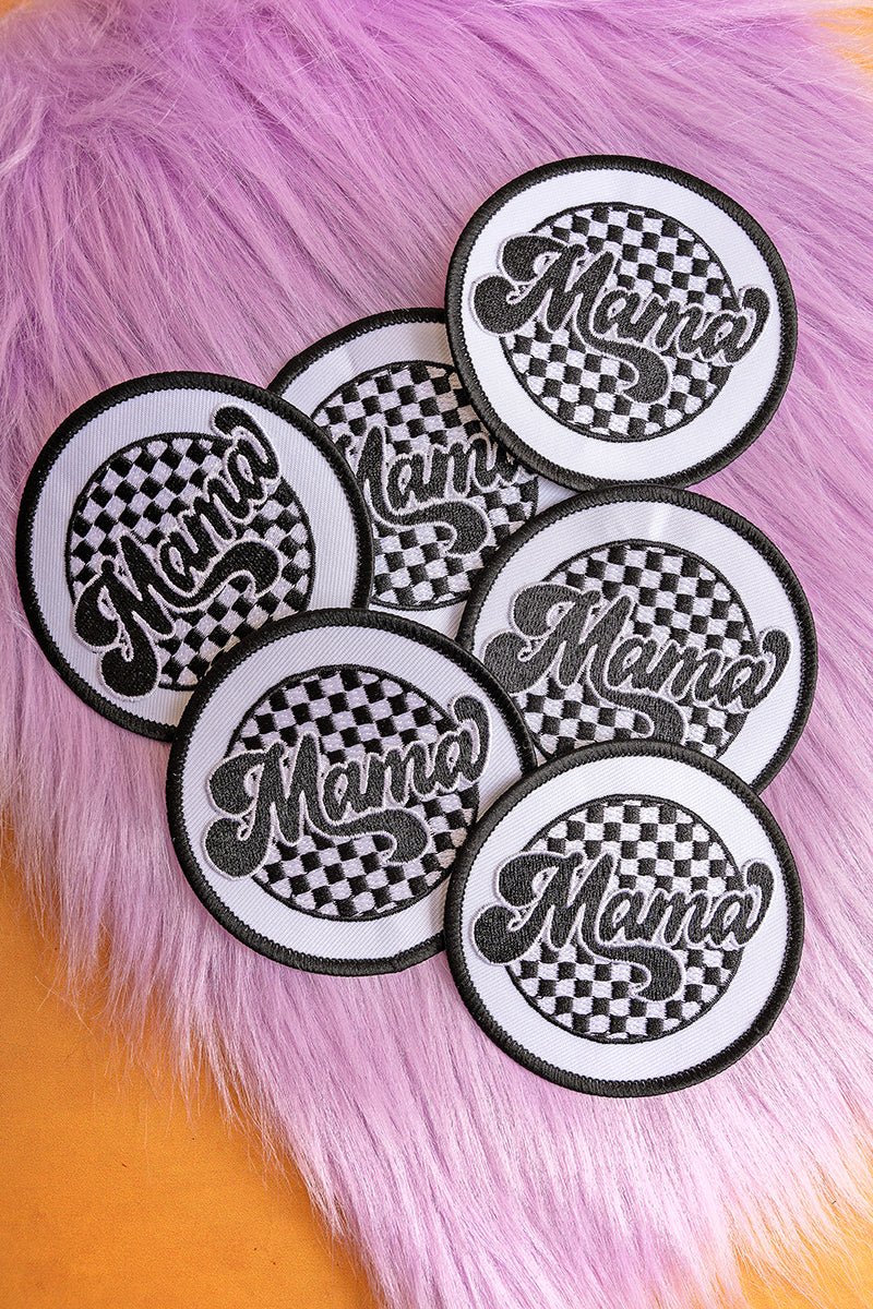 Checkered Mama patch