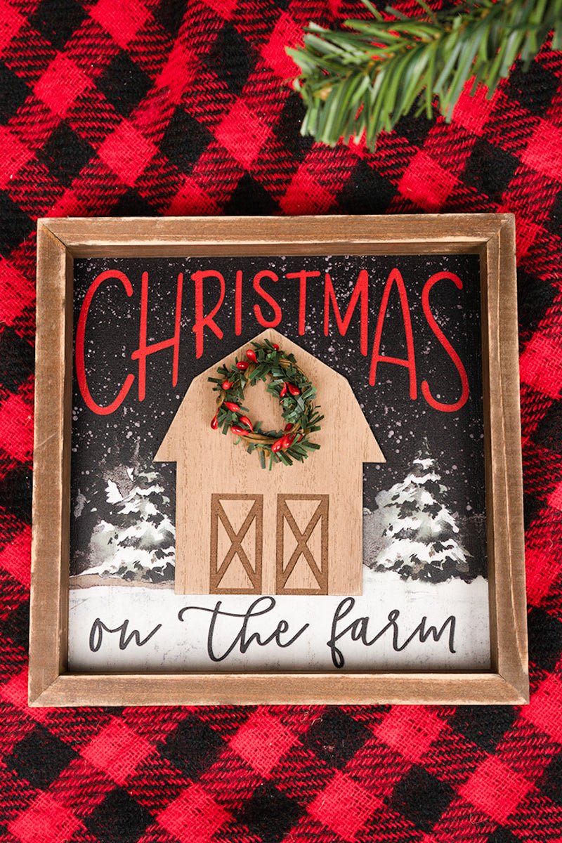 Christmas on the Farm Sign