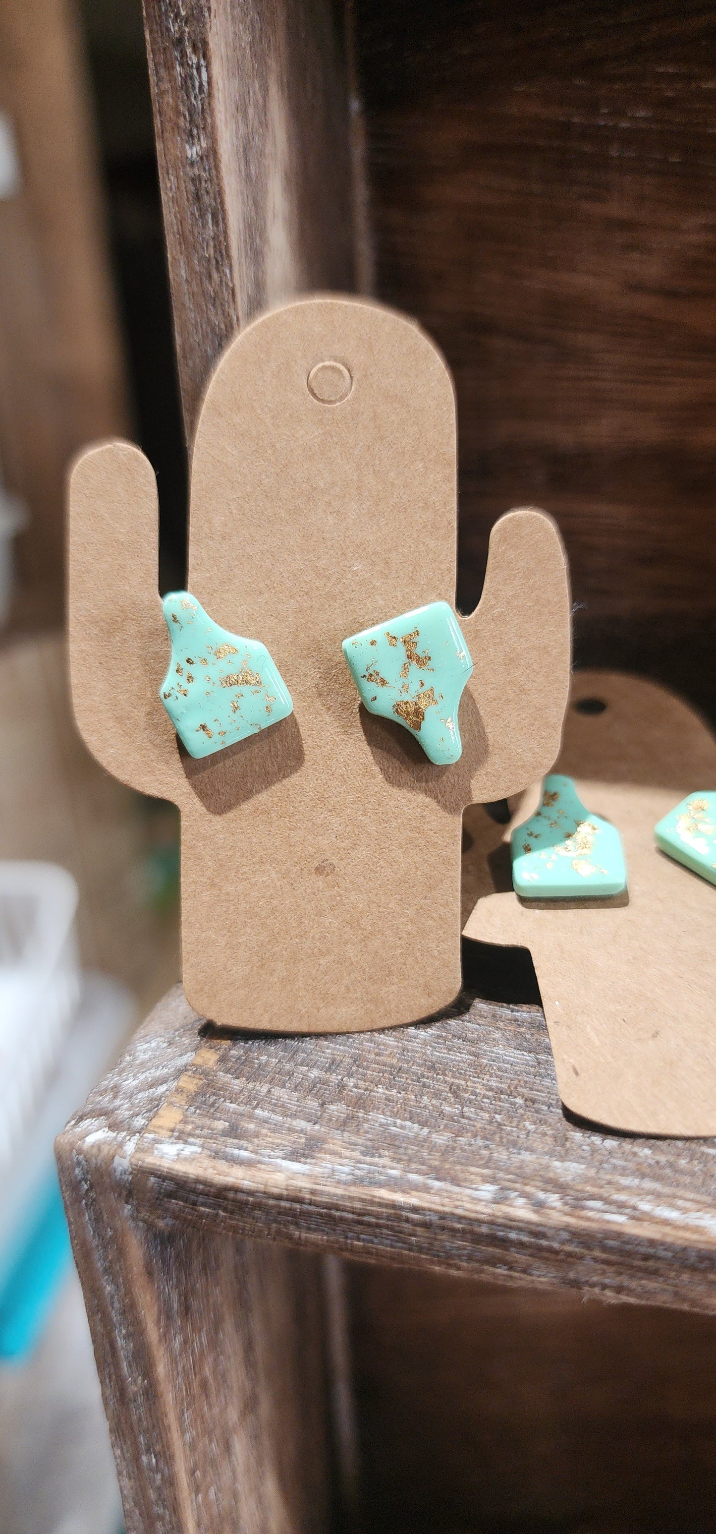 Mini Cowtag Earrings