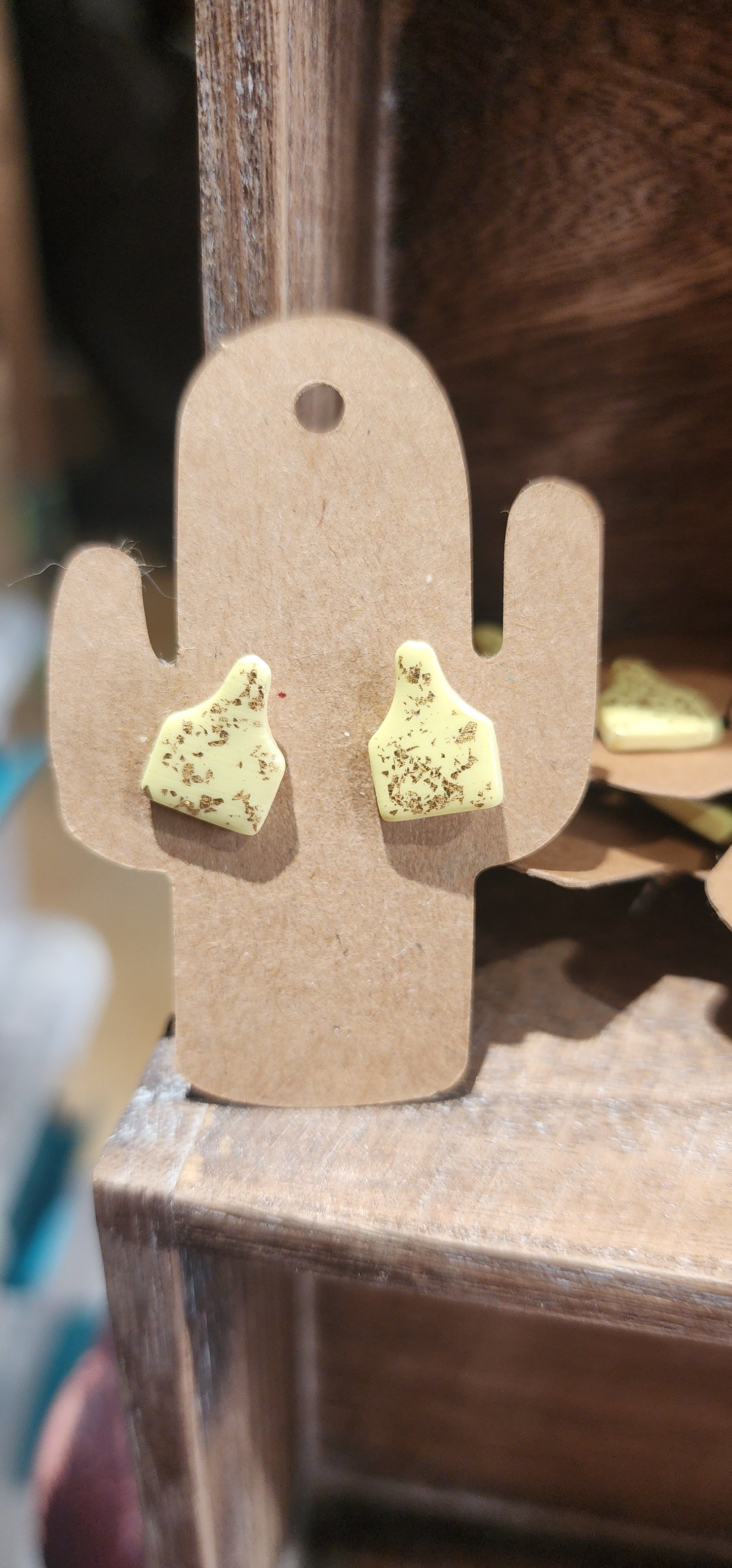 Mini Cowtag Earrings
