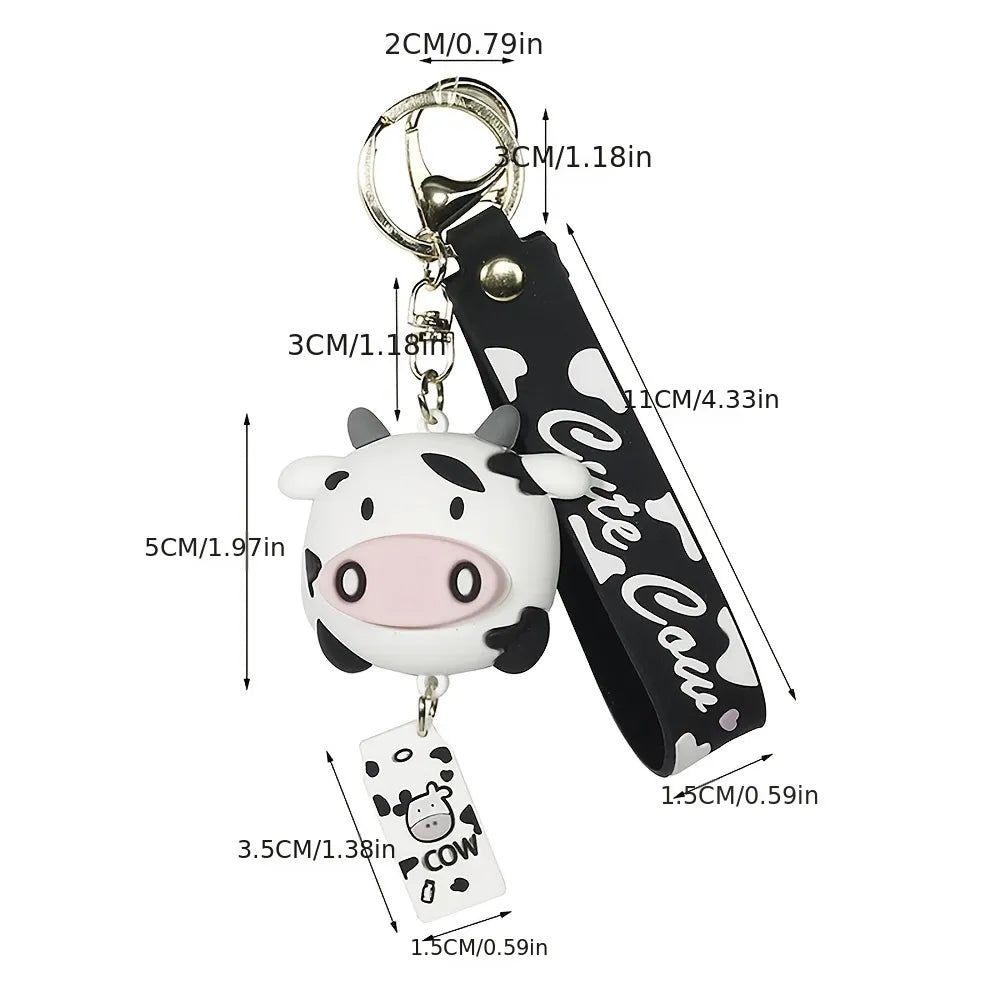 Cow Tag Key Chain