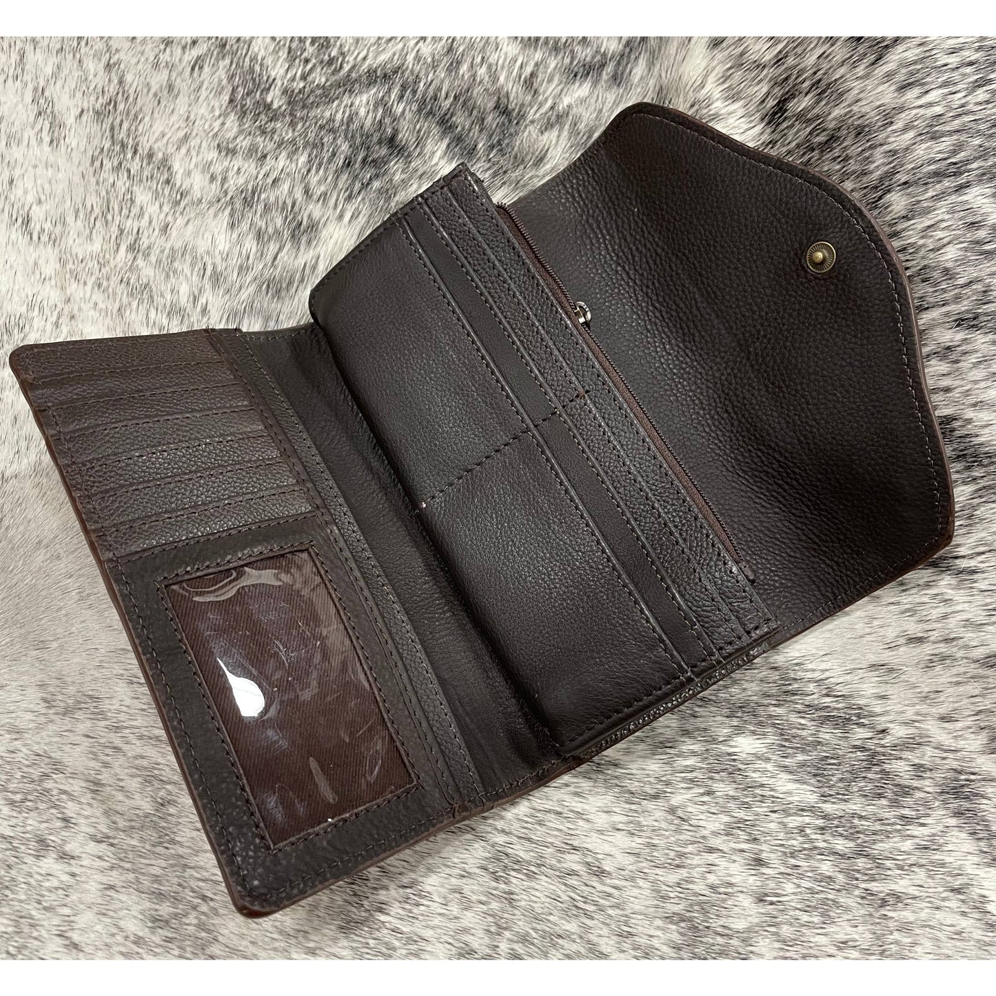 Tooled Tri-fold wallet