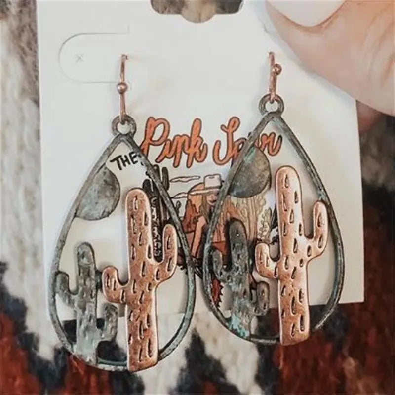 Cacti Two Tone Earrings