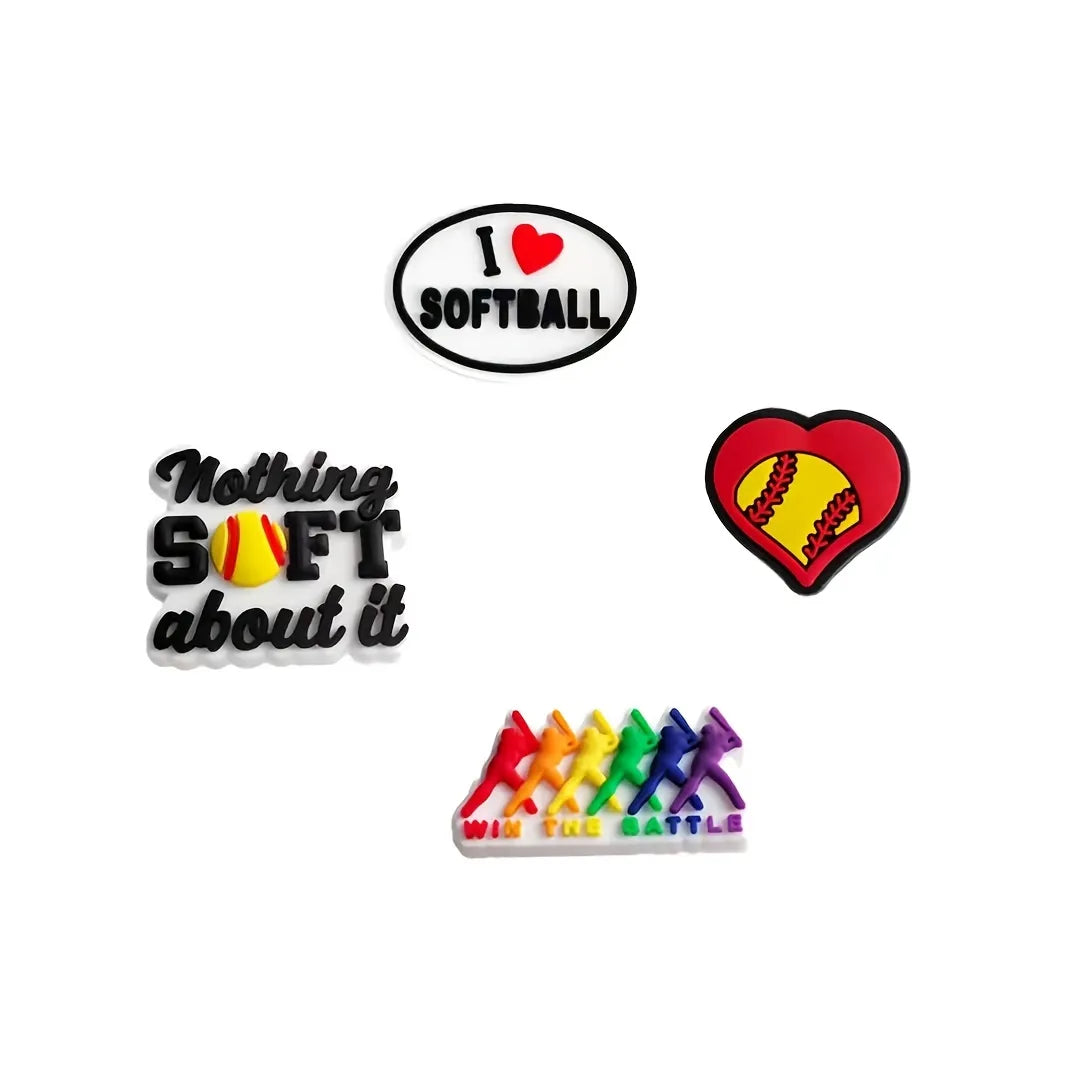 Softball Croc Shoe Gems