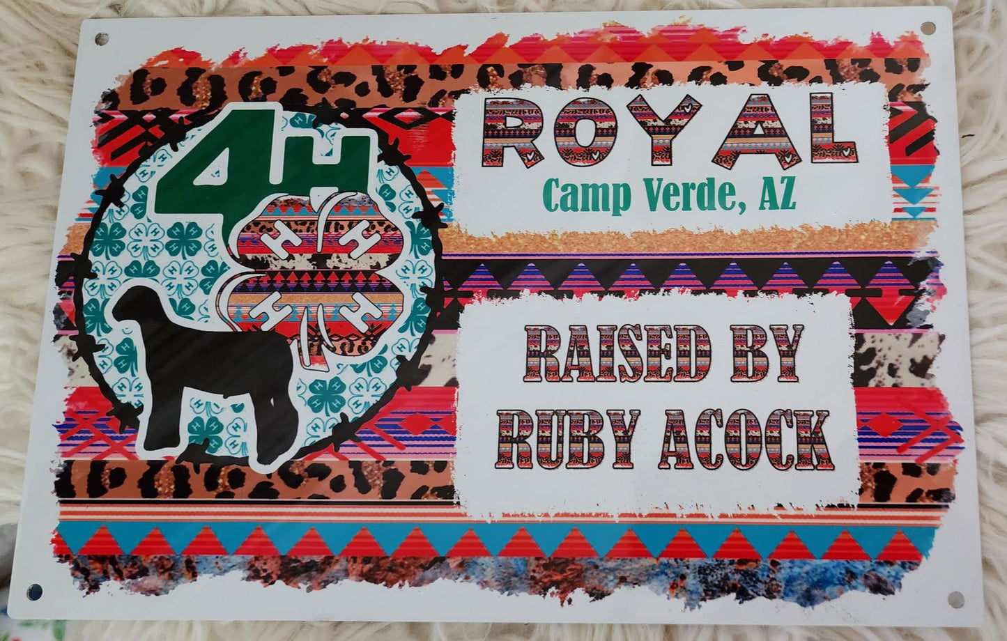Custom Livestock Pen Signs