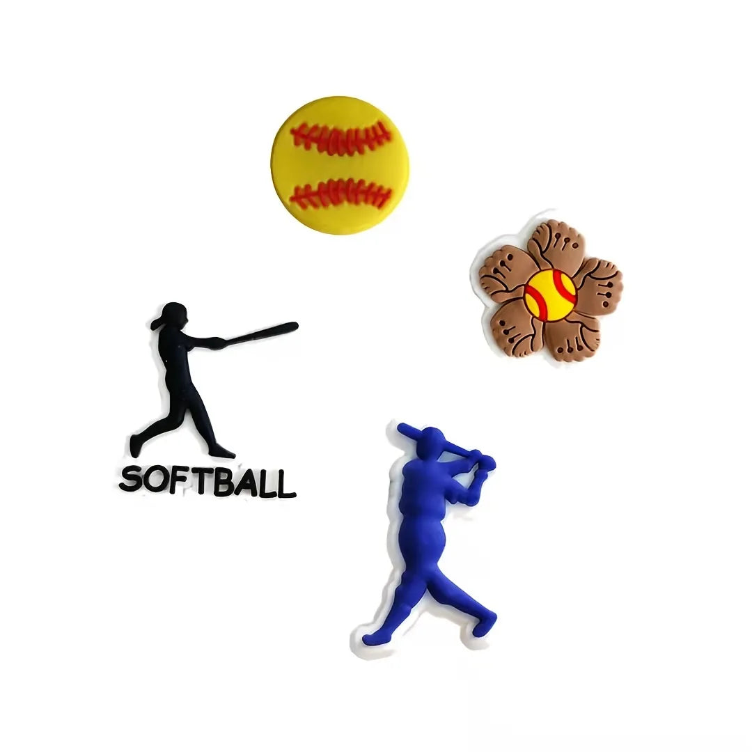 Softball Croc Shoe Gems