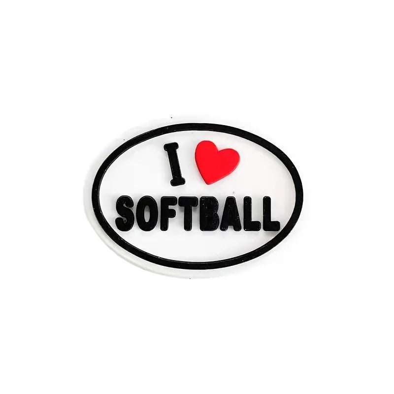 Softball Croc Shoe Gems