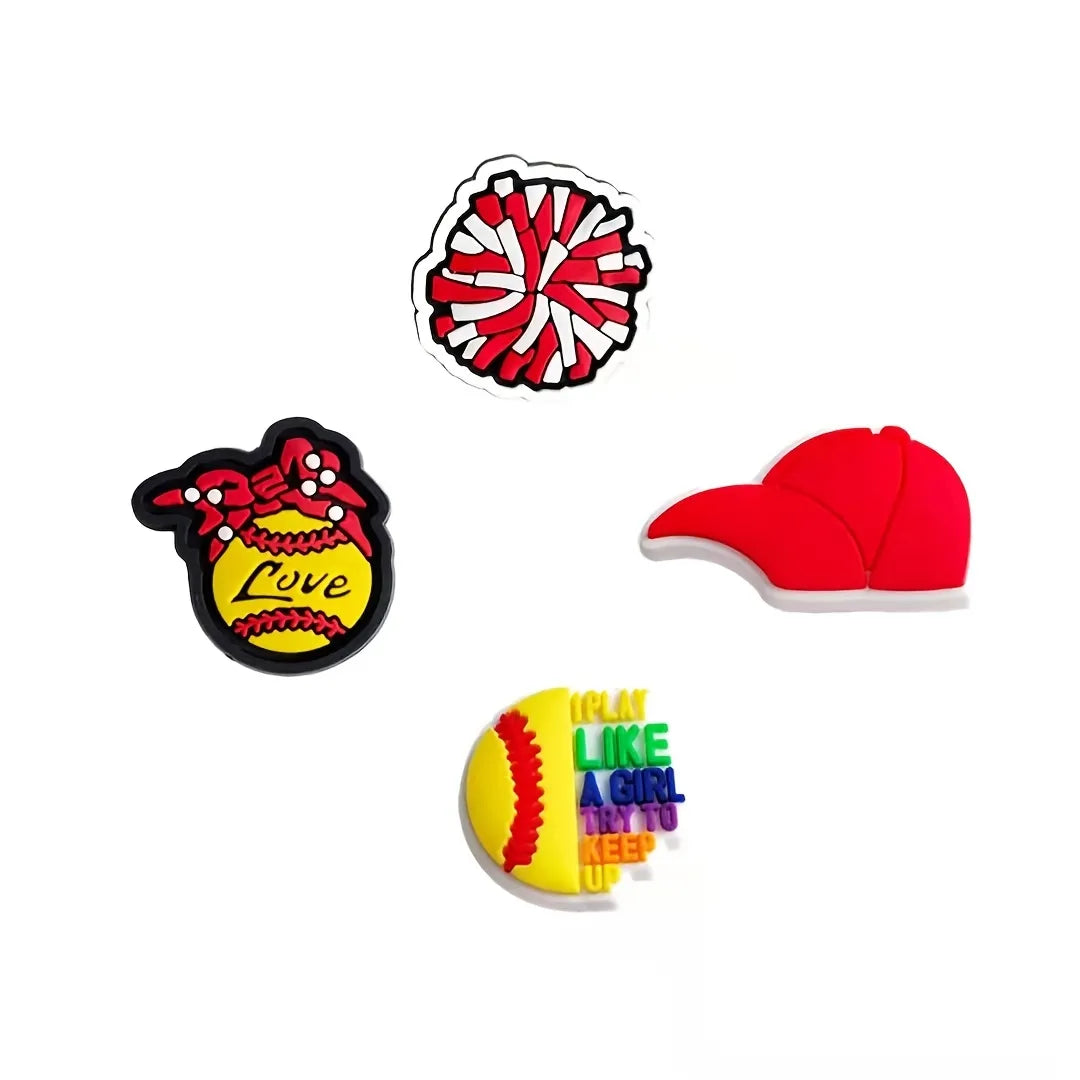 Softball Croc Shoe Gems