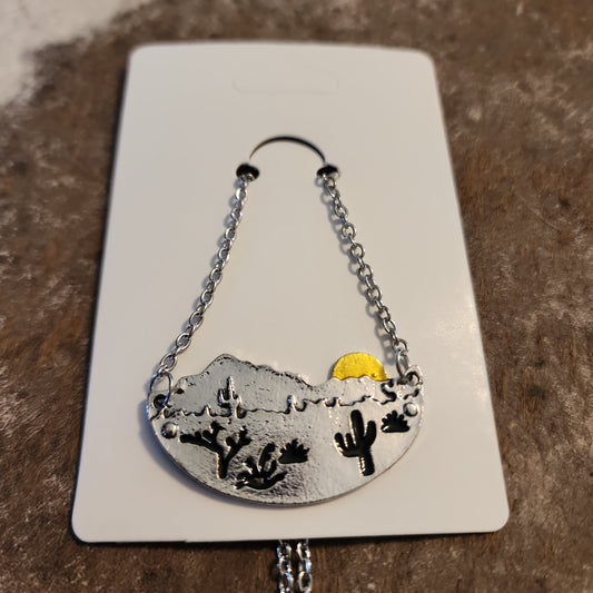 Window rock sunsets necklace