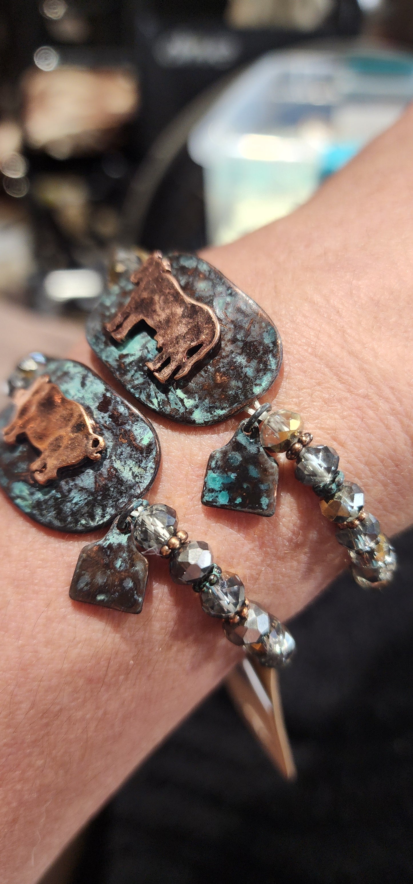 Burnished Coppertone Farm Bracelets