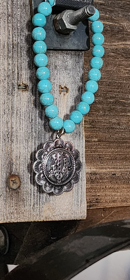 Rancho Mirage Turquoise Beaded Bracelet