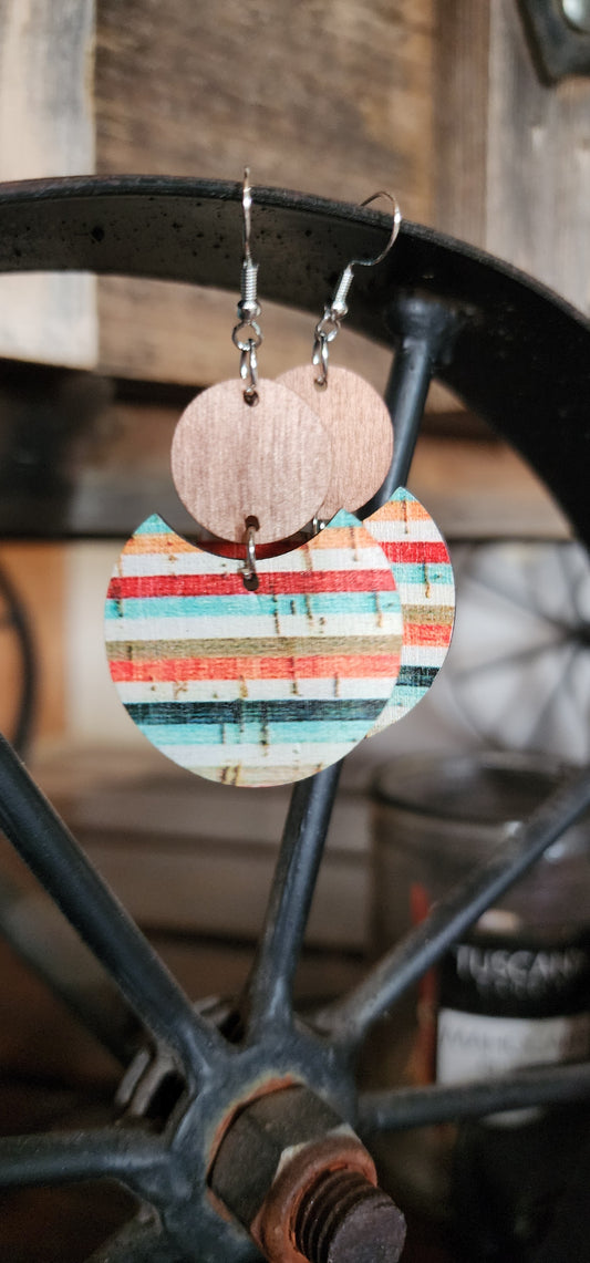 Boho Wood Earrings