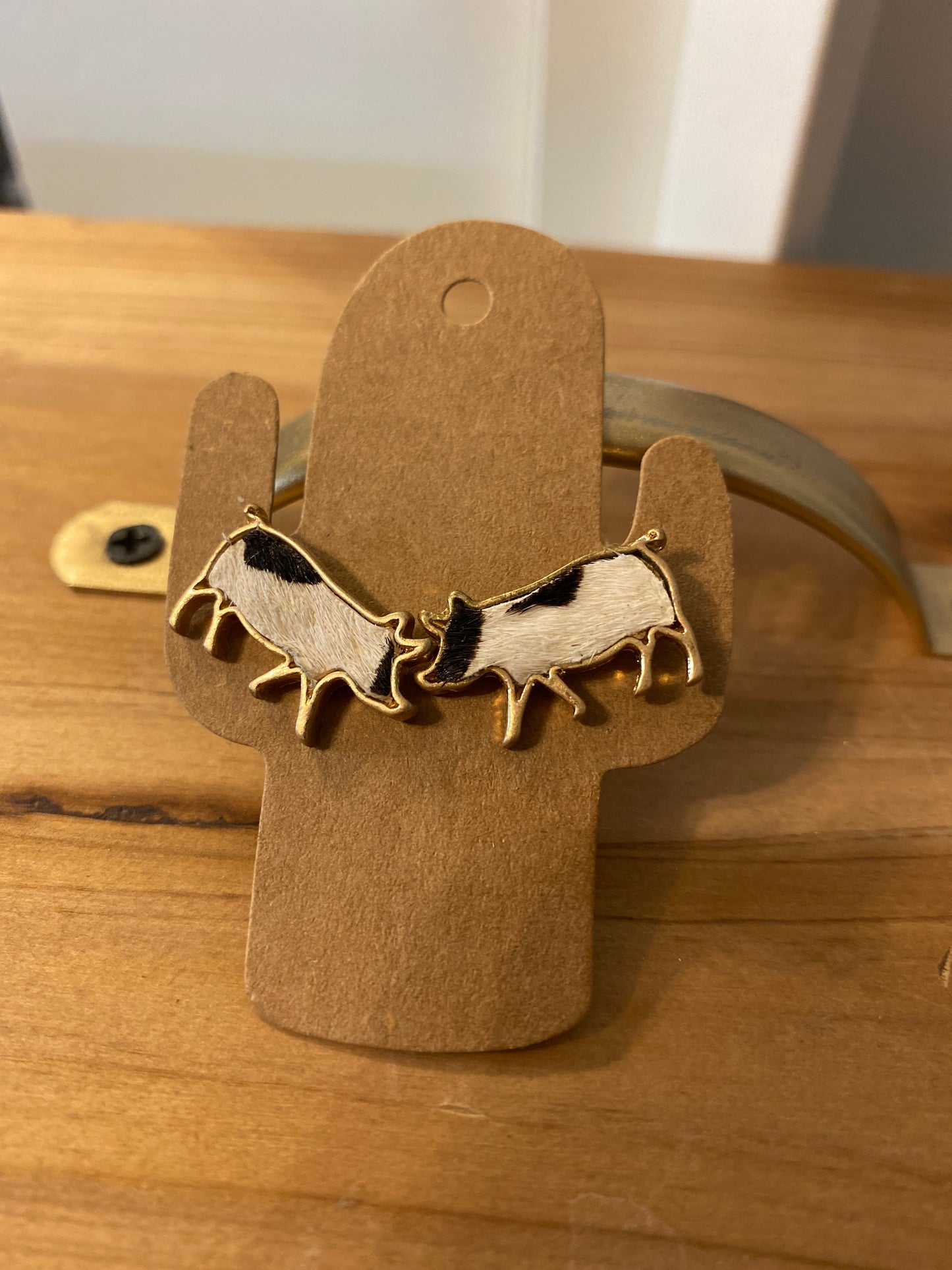 Livestock Studs With Real Cowhide