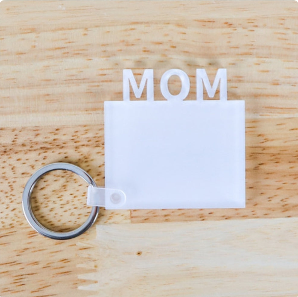 Custom Sublimation Mom/Dad Acrylic Keychain