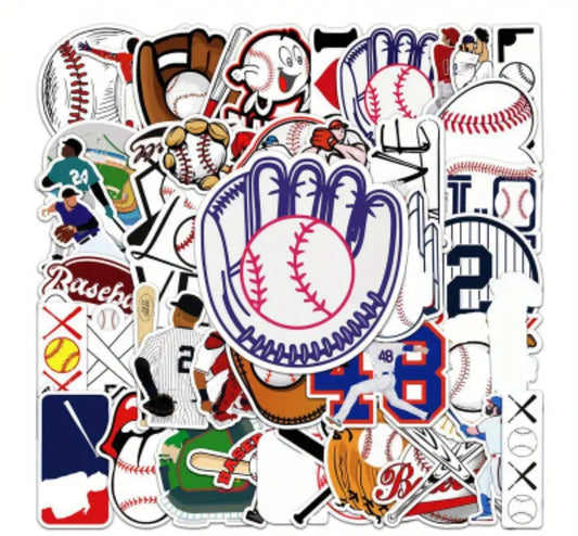 Take me out to the ball field sticker stash